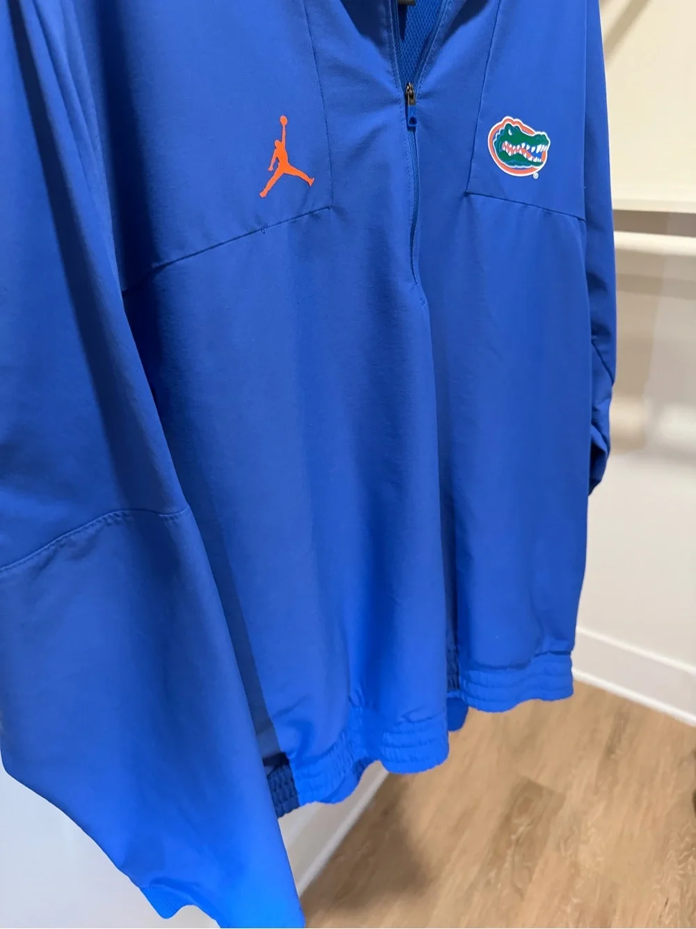 Jordan Royal Blue & Orange Quarter-Zip Pullover